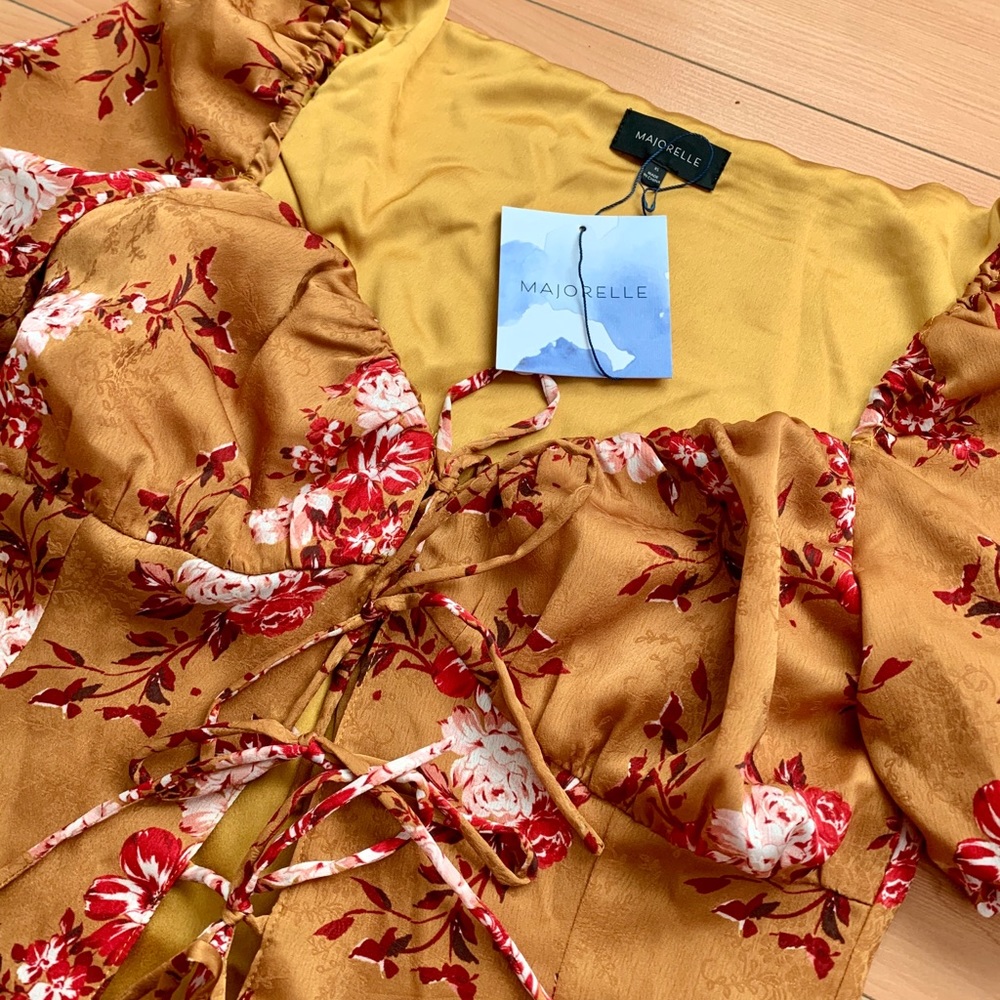 Majorelle floral blouse